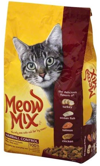 Meow mix outlet hairball control