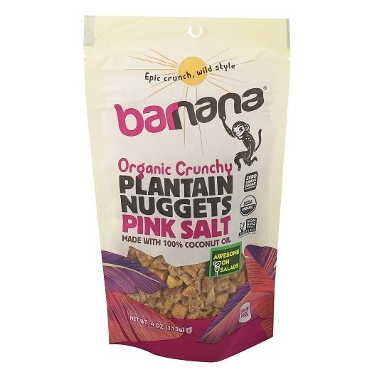 Barnana Organic Pink Salt Plantain Nuggets, 4 Ounce 6 per case
