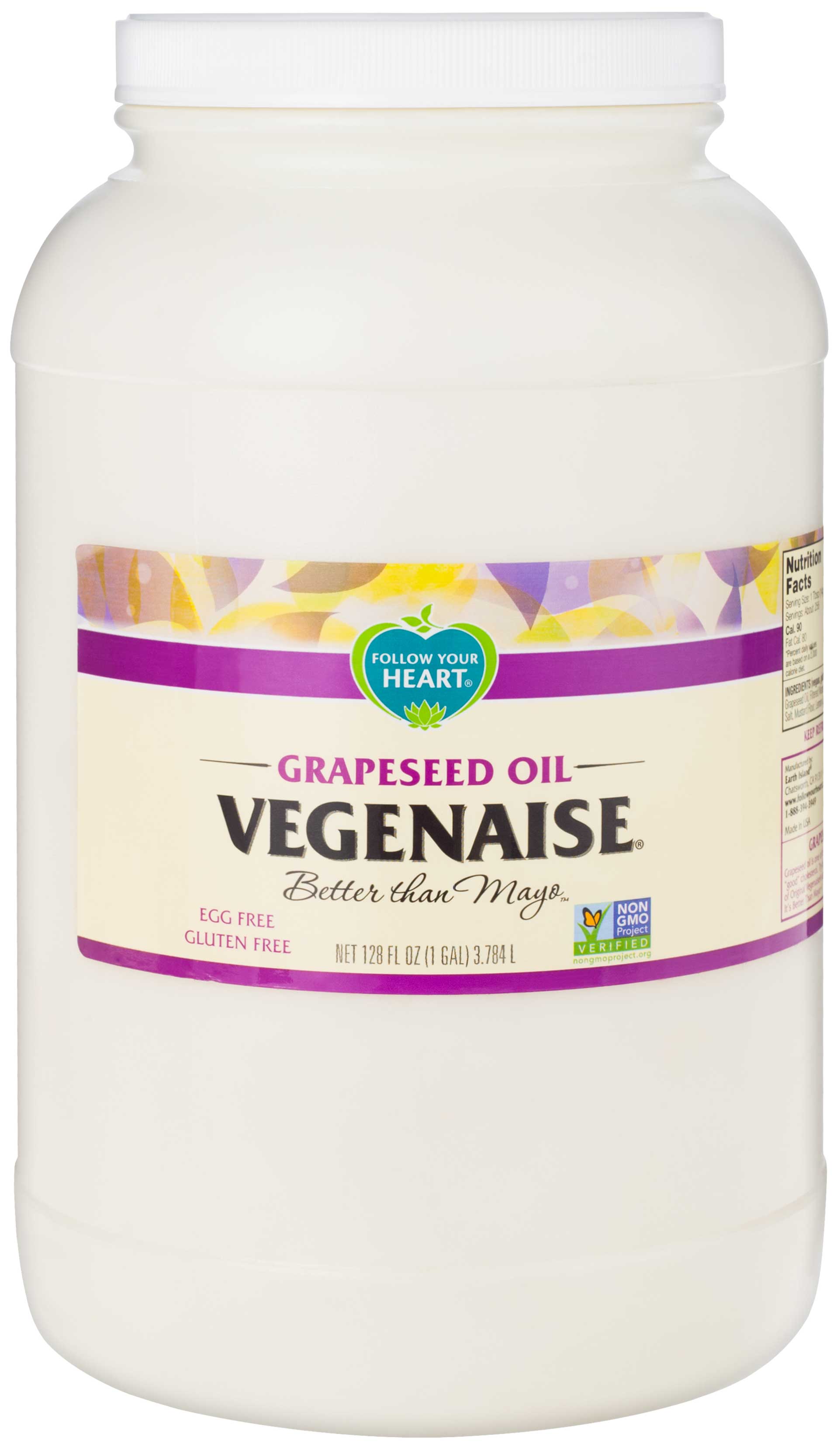 Follow Your Heart Grapeseed Oil Vegenaise Case FoodServiceDirect